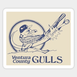 Defunct Ventura County Gulls Baseball 1986 Magnet